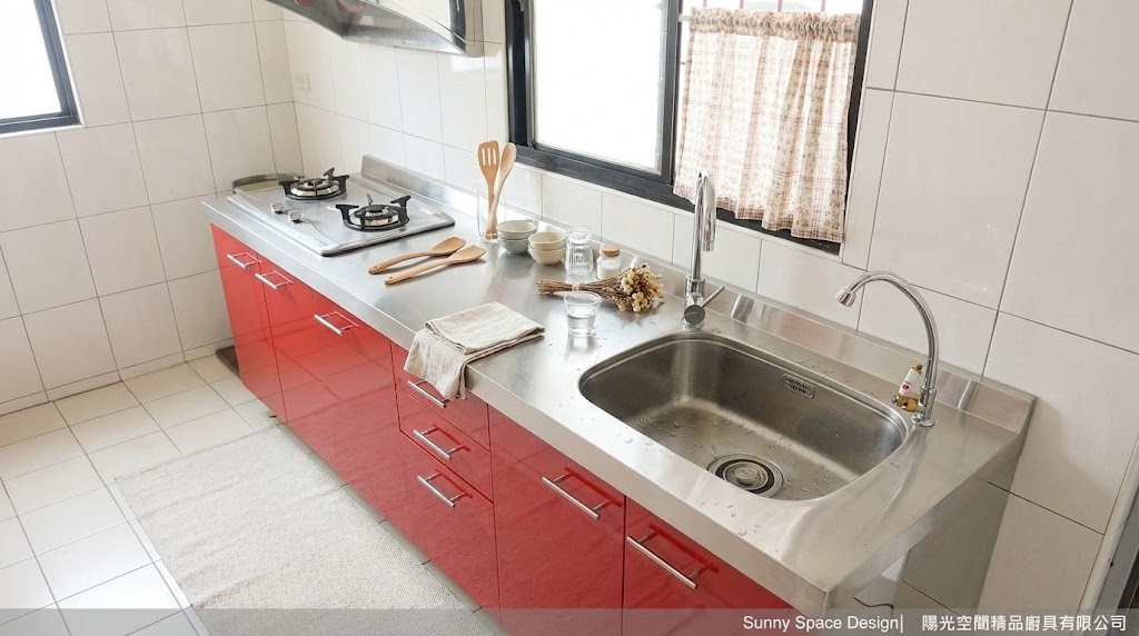 板橋南雅西路一字型不鏽鋼廚具完工照