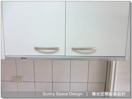 永和永貞路一字型美耐板廚房全景