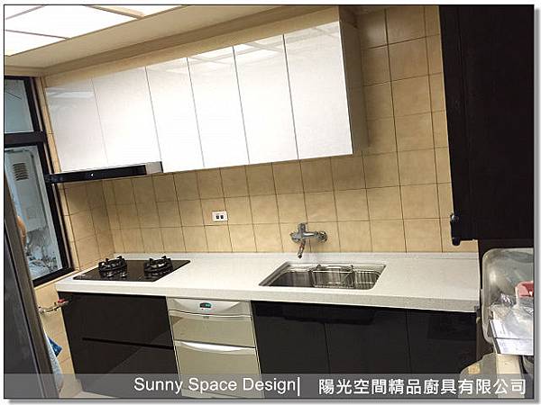 中和興南路一字型廚具完工全景