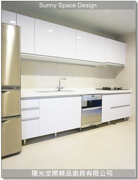 台北吳興街一字型廚具完工全景