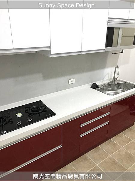 板橋國慶路一字型廚具完工全景