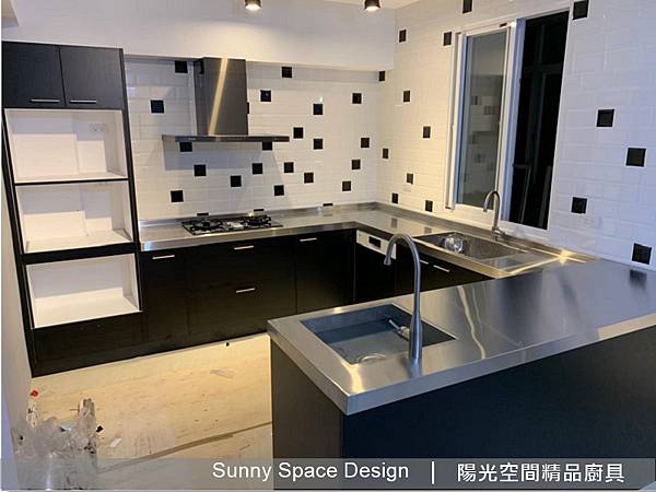 高低吧台不鏽鋼接合細節