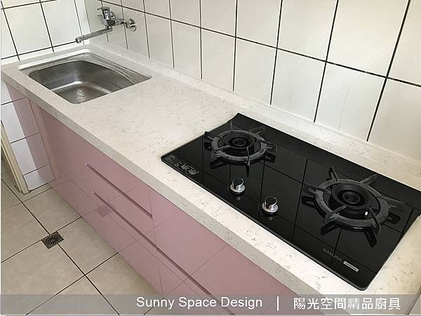 瑪格麗特石英石檯面近拍