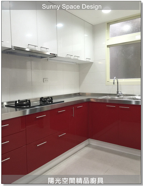 永和章魚媽媽L型不鏽鋼廚具全景