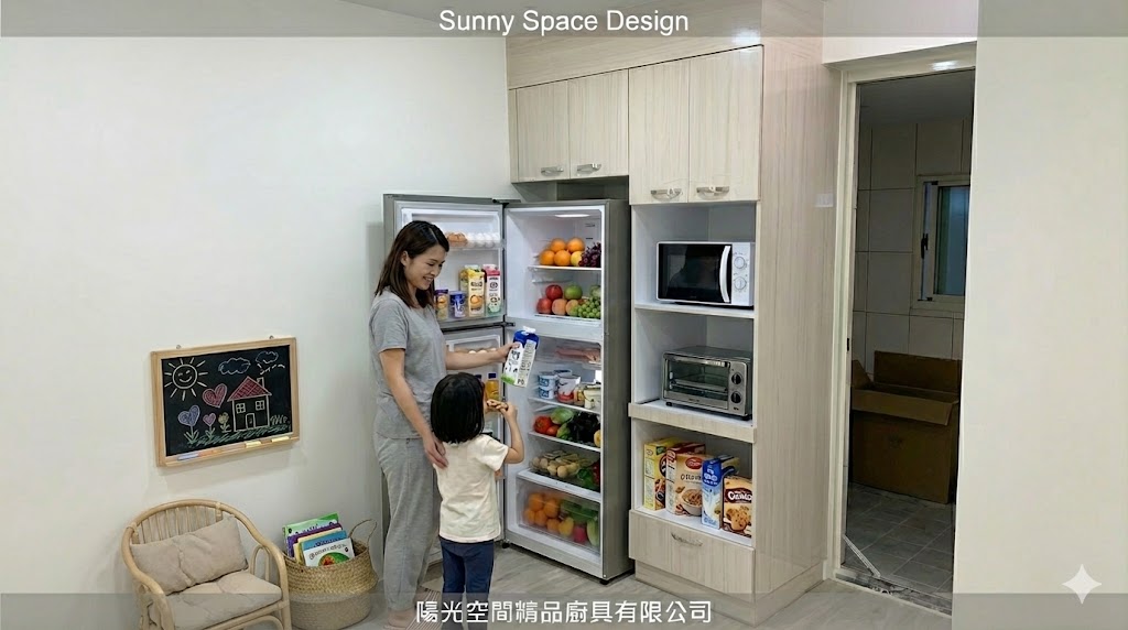 永和永亨路L型親子廚房完工照