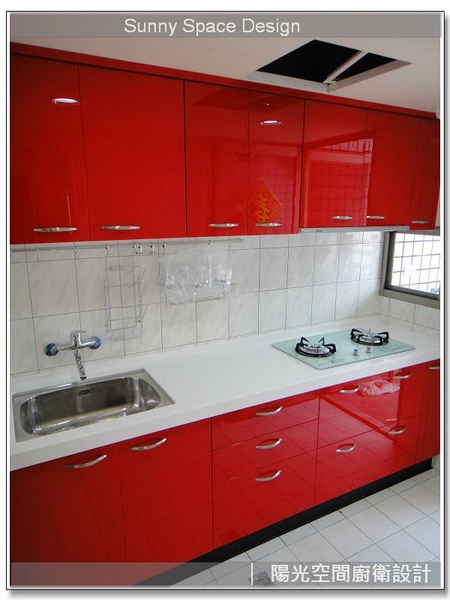 完工後充滿個性的廚房氛圍