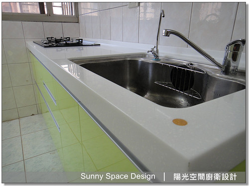 內湖安泰街青蘋果綠廚房全景