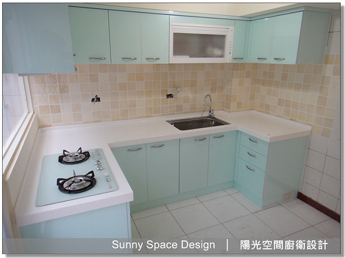 豪山 SB-2182 雙口玻璃爐與淡綠色玻璃檯面