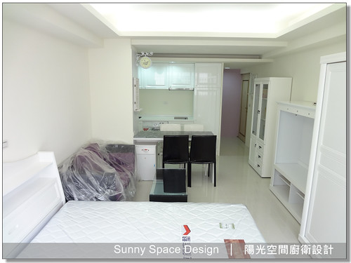 公主鄉村風套房廚房全景