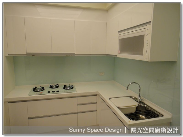 新店華城六街L型廚具全景