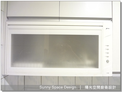 豪山隱藏式抽油煙機與上櫃