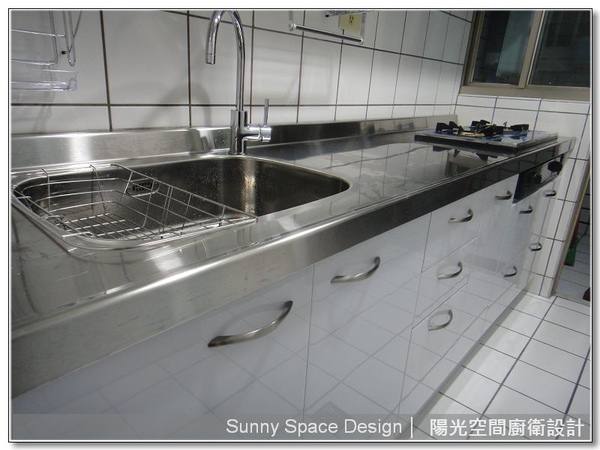 6cm加厚不銹鋼檯面細節