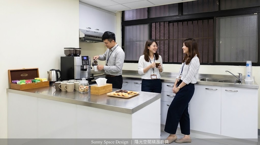 中和建一路商業空間茶水間廚具全景