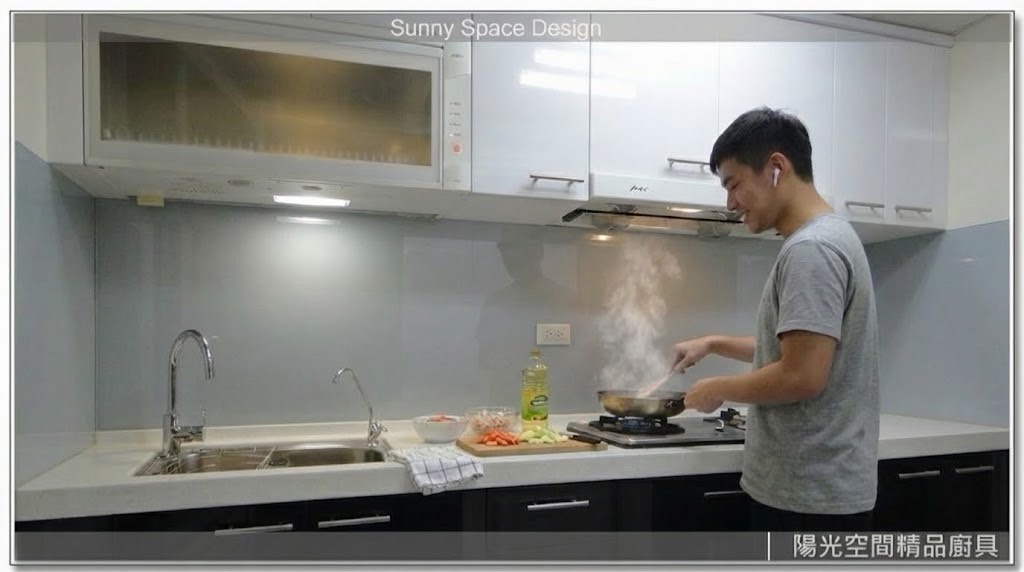 桃園蘆竹一字型廚具 美耐板門板 韓國人造石 陽光空間精品廚具
