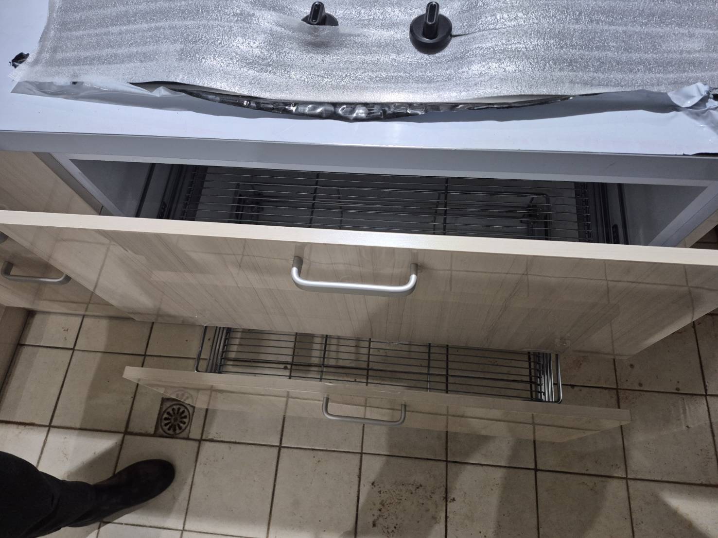 板橋廚具抽屜收納緩衝五金細節展示