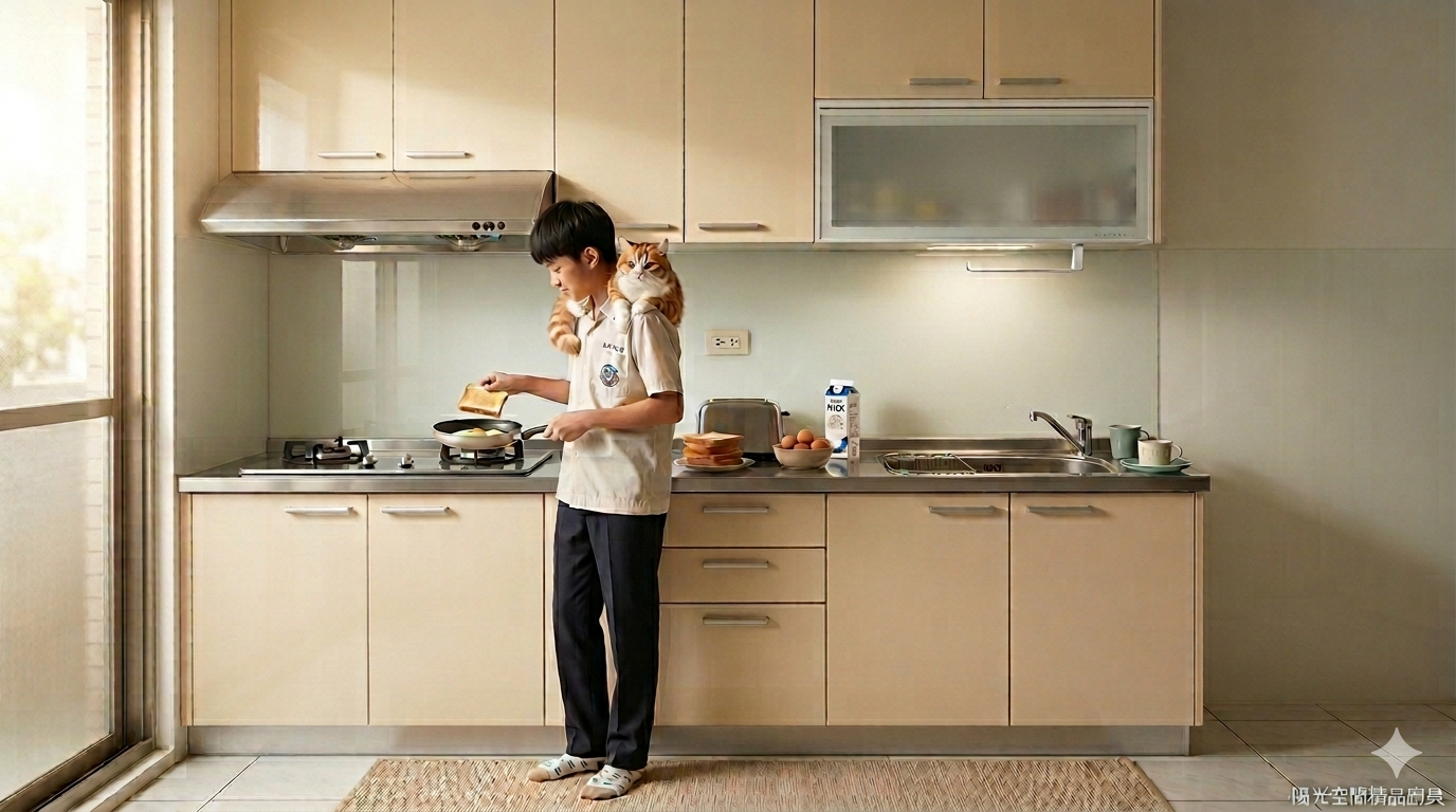 板橋中山路二段出租宅廚房 304不鏽鋼檯面設計