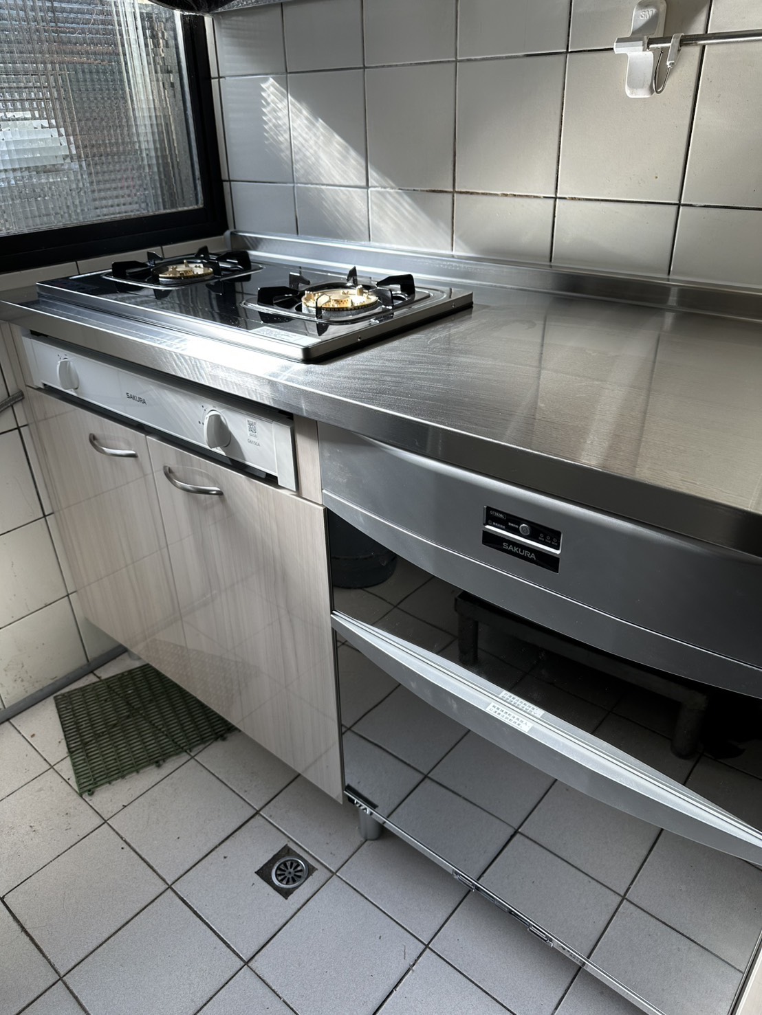 土城老屋翻新不鏽鋼廚具全景