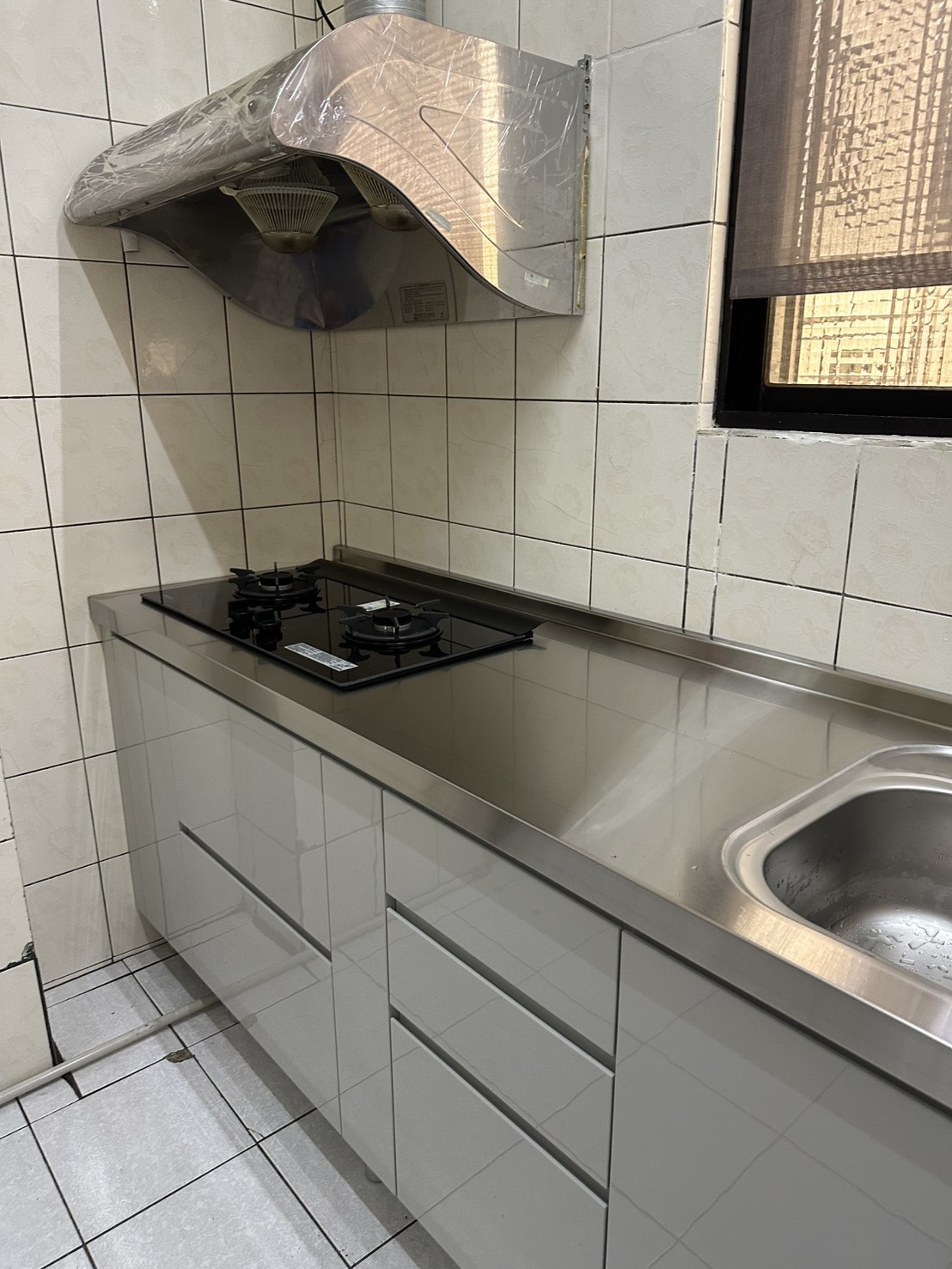 304不鏽鋼檯面與林內雙口爐