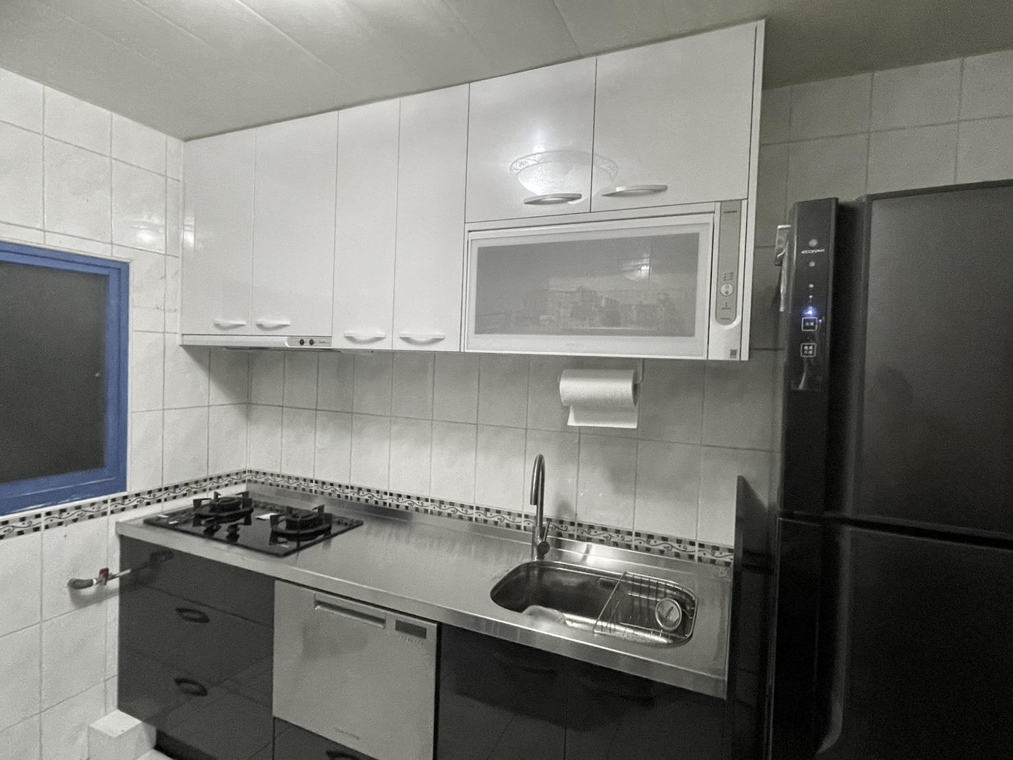 新莊一字型不鏽鋼廚具全景